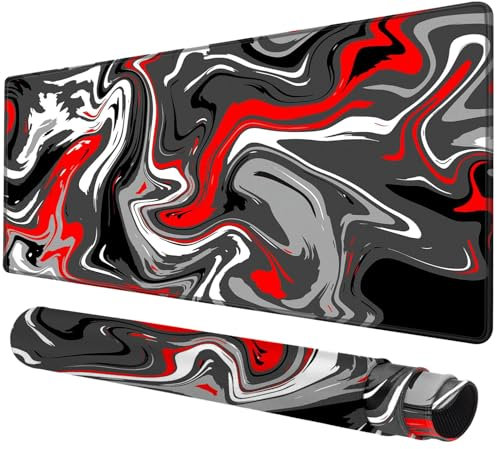 Rcege Large Mouse Pad for Desk - Gaming Mouse Pad with Non-Slip Base Stitched Edges, Desk Mat for Keyboard and Mouse