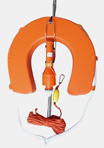 MOB Kit. Man Over Board Package. Lifebuoy, Lithium Light and bracket. (Orange)