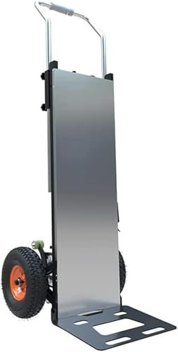 BTURYT Sackkarre Treppensteiger Elektrisch Arbeitssparender Trolley 200 kg Tragkraft, Wagen Mit 500W Bürstenlosem Motor Und Herausnehmbarem 48V / 12AH Akku~/
