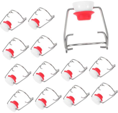 MUSISALY 15pcs Airtight Top Stainless Steel and Silicone Bottle Caps Replacement Lids for Soda and Bottles Leakproof Design for Home Brewing and Craft Beverages