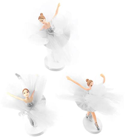 JOINPAYA 3sätze Ballerina Cupcake Toppers Elegante Tüll-dekoration Für Geburtstagskuchen Und Feiern Tortendeko Für Mädchen Und Ballett-themenpartys