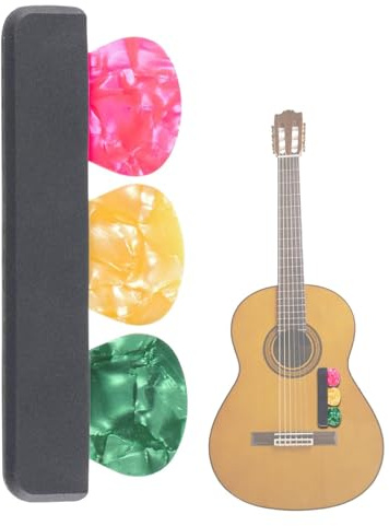 Vitsrisea Plectrum Aufbewahrung – Gitarren Plektrum Halter, Tragbare Picks Box | Gitarrenplektrum Organizer Für Akustikgitarre, E-Gitarre, Ukulele, Bass, Plektrum Case Mit Einfacher Entnahme