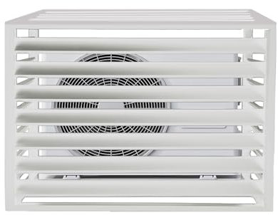Air Conditioner Cover Privacy Fence Screen Outdoor AC Unit Enclosure Heavy Duty Heat Pumps Fence Hide Trash Can Enclosure Aluminum No Dig Fence for Garden Patio Lawn pool equipment