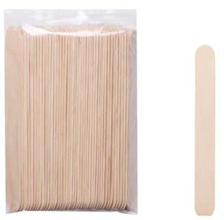 DYYEUAVT 200 Pezzi di spatole di Bellezza in Legno, cerotto for la depilazione, Rivestimento in Cera e Strumento for raschiare, rifinitura delle Sopracciglia, Bastoncino di Legno(150X18mm)