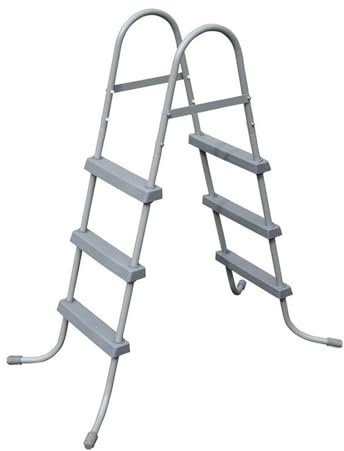 Escaleras para Piscinas Desmontables Material Metálico, Pedal Antideslizante, Fácil de Entrar y Salir, Escaleras para Piscinas para Piscina de hasta 46 de Altura