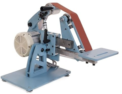 Ponceuse électrique à bande, puissance de 750 W pour un polissage et un meulage efficaces, construction durable entièrement en acier pour les projets professionnels et de bricolage