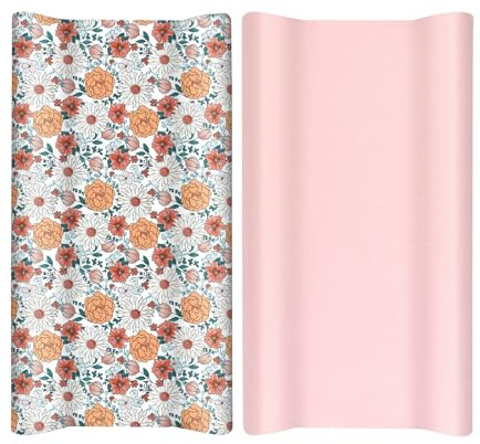 Lot de 2 draps-housses en tissu doux et respirant pour berceau de bébé - Entretien facile
