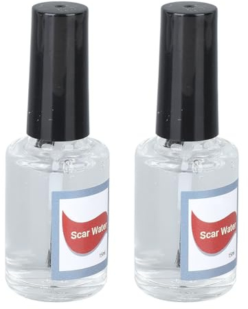 Qudinip 15 Ml X 2 Cicatriz de Maquillaje Líquido, Efecto Realista de Cicatriz de Agua con Cepillo Incorporado, para Fiestas de Disfraces Efectos Especiales de Halloween