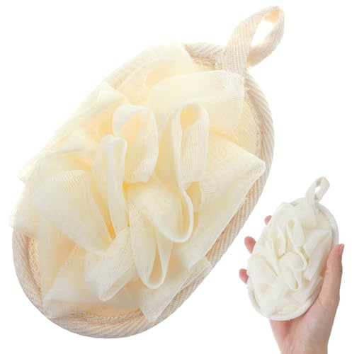 Ouligay Naturlig luffasvamp peeling kropp duschsvamp luffasvamp kropp och ansikte peeling svamp återanvändbar loofah för kvinnor män badpeeling spa inga skador