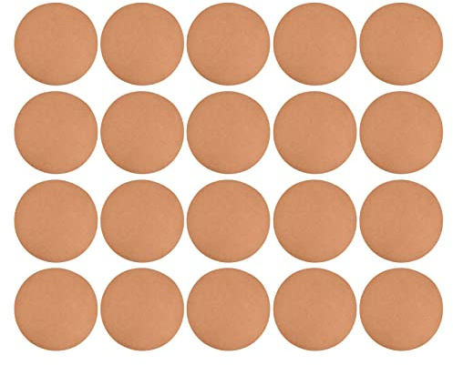 20pcs Cardboards ronds épaissis Tensile Kraft Paper Circle Canvas Board Painting Graffiti for Classroom Artists