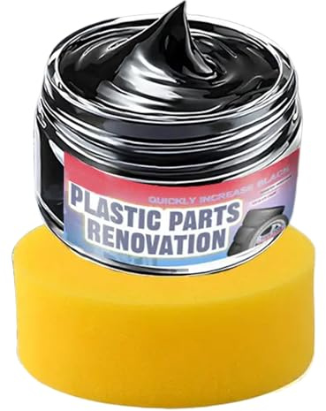 Generisch Black Trim Restorer - Riparazione Dettagliata Cura Protezione,Auto Listelli Recupero Pasta,Per Auto Camion Scooter cruscotto Sedili Console