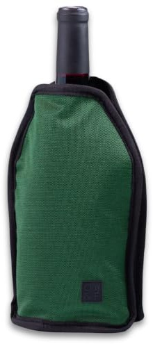 Wine Cooler Sleeve by Oak & Ember – Insulated Portable Bottle Chiller – Fits Wine & Champagne Bottles, Keeps Drinks Cold for Picnics, BBQs & Outdoor Entertaining (Forest Green)