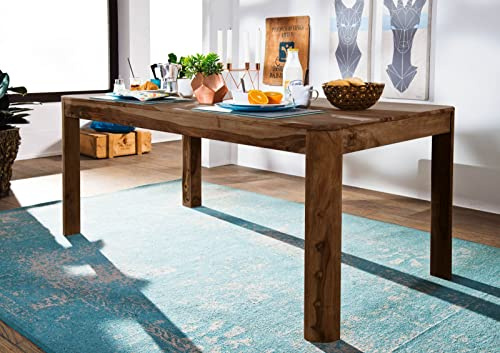 MASSIVMOEBEL24.DE | Esstisch Sheesham 120x60x76 Smoked Cherry gebeizt Toronto #156