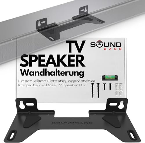 Kit Complet pour TV Speaker Mural Compatible avec Les Bose TV Speaker, Tout Le matériel de Montage est Inclus, Design réalisé au Royaume-Uni par Soundbass