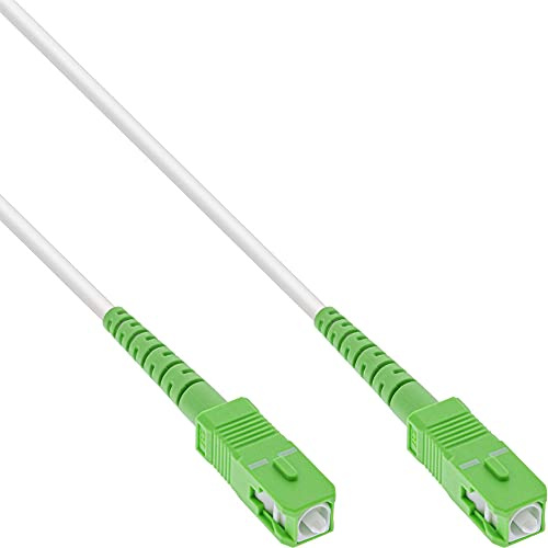InLine® Cable de fibra óptica Simplex FTTH, SC/APC 8° a SC/APC 8°, 9/125µm, OS2, 3 m