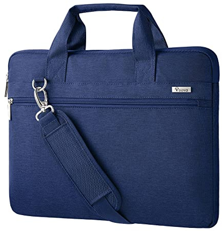 Voova Laptopväska 13 13,5 14 tums laptopväska fodral med handtag axelrem, laptopväska notebookväska för 2012–2021 MacBook Air Pro M1 HP Dell Acer ASUS Samsung kvinnor män flickor kvinnor
