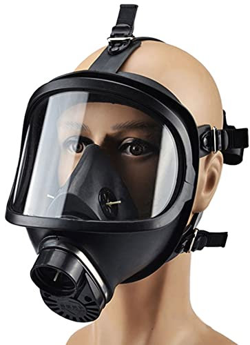 MBLUE MF14 Reusable Face Mask Silicone Self-Priming Full Face Facepiece Widely Used In Woodworking Dust Protector Welding Spray Paint (1PCS Mask Body)