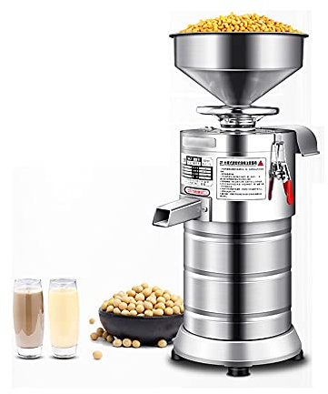 Commercial Soybean Milk Machine,1100W Automatic Soy Milk Making Machine,Nut Processor Machine for Milk Drinks,Stainless Steel Coffee Beans Grinding Maker,Multi-Functional Soy Milk Maker,60KG/H
