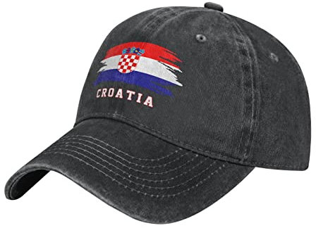 452 Damen Herren Snapback Kappe Kroatien-Flagge Kroatisch Angeln Hüte Atmungsaktiv Basecap Vintage Visier Hut Für Angeln Reisen Golf