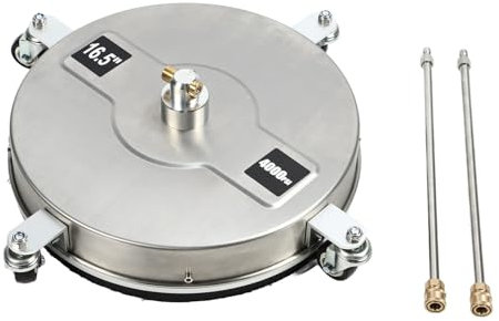 Hochdruckreiniger mit 2 Hochdruckdüsen, Edelstahlrahmen, 4 Rädern, kompatibel mit den meisten Hochdruckreinigern