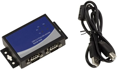 Kalea-Informatique - Adaptador convertidor USB a 2 puertos RS422 RS485 industrial, interfaz RS-422 y RS-485 mediante DB9, protección ESD 15KV