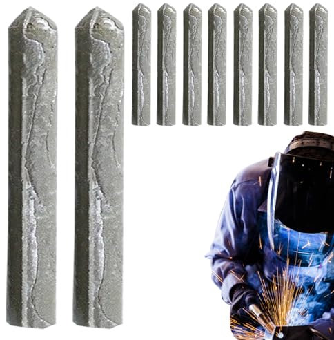 Zankie Niedertemperatur- -Schweißdraht – 78 mm, universeller Niedertemperatur-Schweißkerndraht, 3/6/10 Stück, Mehrzweck-Kupfer-Aluminium-Reparaturstäbe zum Schweißen, Legierung, rostfrei