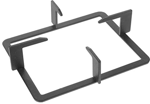 Supporto per Fornelli a Gas Quadrato in Ghisa Nero, Superficie Liscia | Ghisa Nera, Struttura Resistente al Calore e Antiscivolo, Design Creativo per Cucina, Sostegno per Pentola del Latte
