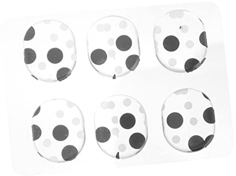 JOINPAYA 6stücke Selbstklebende Silikon-dämpfermatte Für Schlagzeug Drum Mute Pads Zur Schallkontrolle Schwarz Mit Punkten Für Trommeln Und Becken