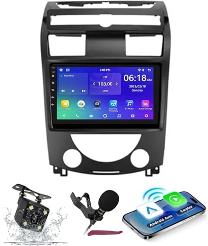 Autoradio Android 14 Navi per S-sangYong Rexton Y250 II 2 2006-2012 Radio con schermo da 9 con supporto wireless per navigazione GPS per auto Android Carplay Bluetooth 5.0 HIFI FM WiFi SWC ( M150S )