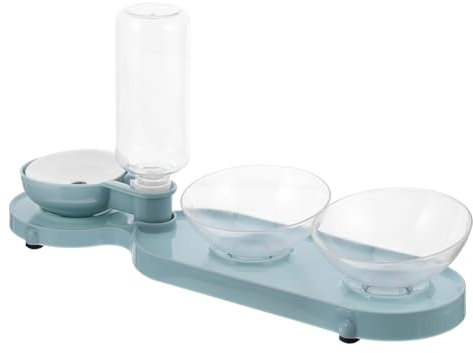 UPKOCH Futterautomat Für Haustiere Mit Kippnapf Für Katzenfutter Automatischer Wasserspender Futternapf Für Katzenbedarf Haustierbedarf