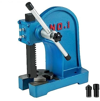 Dornpresse, 1 Tonne, 3 Tonnen, Manuelle Hebelwirkung, Montierbare Lager Aus Gusseisen For Nieten, Quetschen, Stanzen, Biegen, Pressen für Anfänger zum Selbermachen(1 Ton)