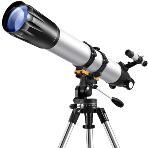 Telescopio, telescopi per adulti astronomia professionale, apertura 90 mm 900 mm rifrattore telescopio per bambini e principianti, telescopi astronomici per l'osservazione della luna e del pianeta