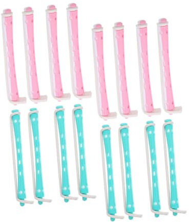 LOORGVEL 24 Stück Spiral Lockenstäbe aus Pp für Vielseitiges Styling und Haarschutz Flexible Lockenwickler für Heimgebrauch von Frauen und Professionelle Friseure
