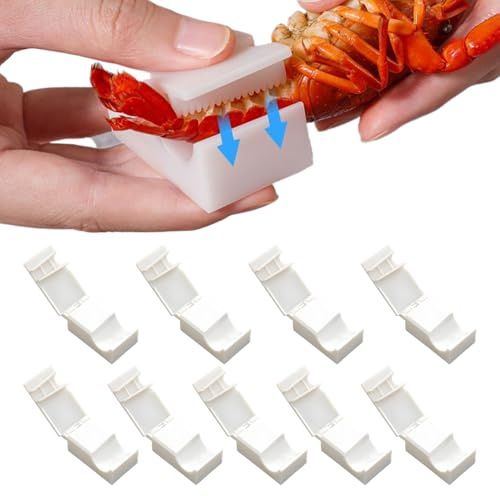 Sgusciatore Di Gamberi | 10 Pezzi Utensile Da Cucina | Pelatore Code Gamberi - Per Amanti Frutti Mare Cucina Casa Ristorante Barbecue Picnic Aragosta Granchio Gambero
