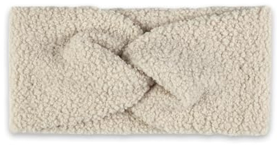 fKiZanthene Haarband Ohrenschützer für Damen, Beige, breit, aus Teddybär, gekreuzt, warm, für Haar, Zubehör, Damen, für Zuhause, Outdoor, Arbeit, Walking, Laufen