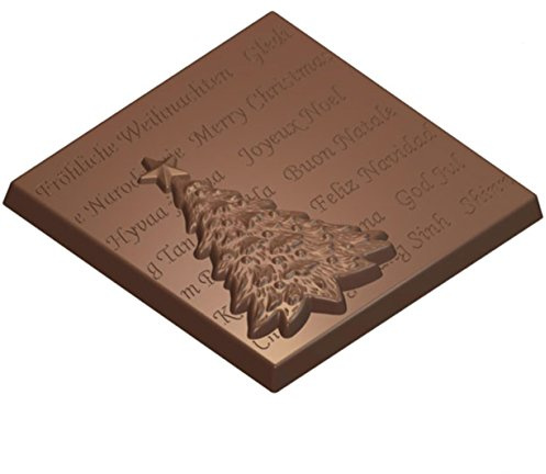 Siccardi Stampo per Cioccolato in policarbonato TAVOLETTA Albero di Natale
