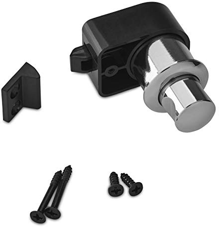 SOTECH 3 x Push-Lock Möbelschlösser CAMPIA Chrom Druckschlösser | Schrankschlösser für Caravan & Boot