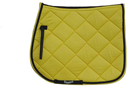 Rhinegold Unisex's 416-P-YELL Elite Carnival Saddle Pad, Yellow, Pony