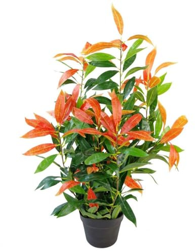 Leaf Realistic Red Robin Artificial Ficus Tree/Plant