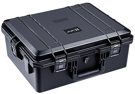 Lykus HC-5020 Wasserdicht Koffer mit Schaumstoff, Innengröße 45x34,6x18cm | IP67 wasserdicht, steckbarer Schaum, geeignet für Kameras, Objektive, elektronische Geräte und mehr