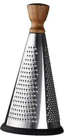 GRIRIW Käsereibe aus Edelstahl - Silber - Küchenzubehör - Reibe - Lebensmittelschredder - Knoblauchreibe - Gemüsereibe - Mehrzweckreibe - Edelstahl - Käse
