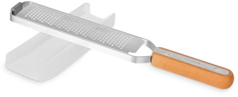 Full Circle Simply the Zest - Rallador de cáscaras y rallador fino - Práctico rallador de acero inoxidable para cáscaras de cítricos, parmesano, chocolate, ajo y nuez moscada - 29.5cm x 5.2cm x 3.6cm