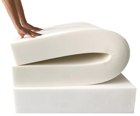 Benutzerdefinierte Schaumstoff Polster, Hohe Dichte Schaum, Weiß Schaumstoff für Sofa, Ersatz-Schaumstoff, Sitzpolster, Haustierbett, Schaumstoff Zuschnitt (Dicke 15cm,80x30cm)