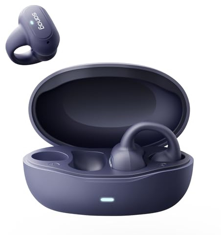 SANAG Z50SPro Écouteurs Bluetooth sans Fil Sport, Écouteurs à Oreilles Ouvertes, Bluetooth 5.3, Étanchéité IPX4 avec iOS, Android, Écouteurs pour Le Travail, Le Sport et Les Jeux (Bleu)