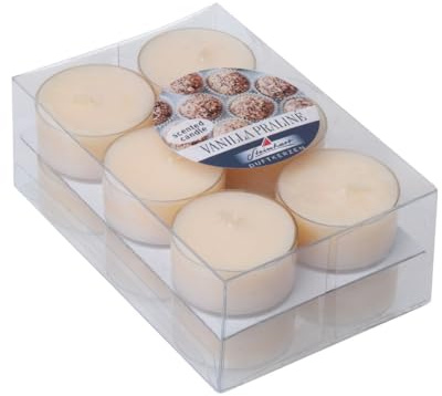 Wiedemann Duftteelichter im 12er Pack Vanilla Praline 18/38 mm ca. 4 h