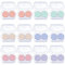 12 Pack Contact Lens Cases, Portable Contact Lens Case with 6 Colors, Mini Eyes Contact Lens Container,Left/Right Eyes Contact Lens Box with Tweezers Wearing Stick for Contact Lens Removal Store