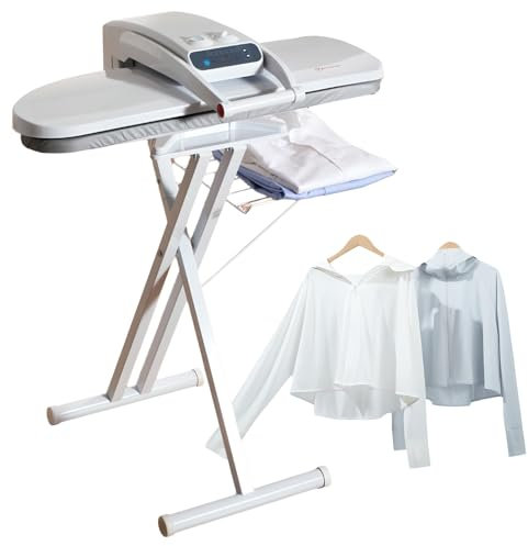 Pressa da Stiro a Vapore di Grandi Dimensioni con Supporto, Pressa da Stiro da Tavolo da 1800 W, Area 800 * 310 Mm, Pressione 50 Kg, Controllo Intelligente della Temperatura per Tessuti Diversi