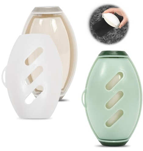 2Pcs Reusable Lint Roller,Washable Sticky Roller, Reusable Lint Rollers for Pet Hair, Lint Remover for Clothes, Super Sticky Lint Roller Ball for Plush Hair,Clothes Ball Remover,Dust (Green+White)