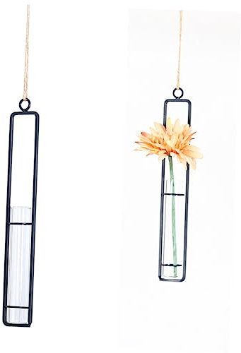 BESPORTBLE Kreativer Hängender Blumentopf Mit Glasvase Für Hydroponik Transparentes Wanddekor Mit Hanfseil Für Stilvolle Raumgestaltung