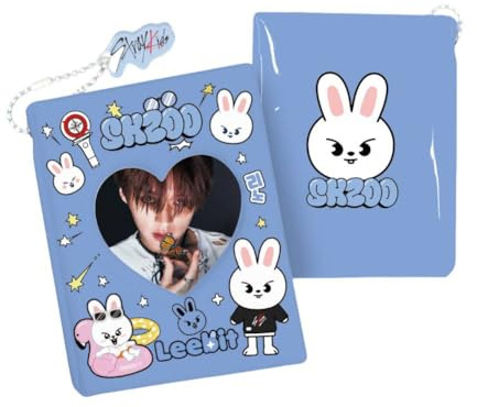 SKZOO - Portacarte Fotografiche SKZ's Magic School, raccoglitore con portachiavi Stay per album fotografico con 16 pagine interne per cartoline (Leebit)